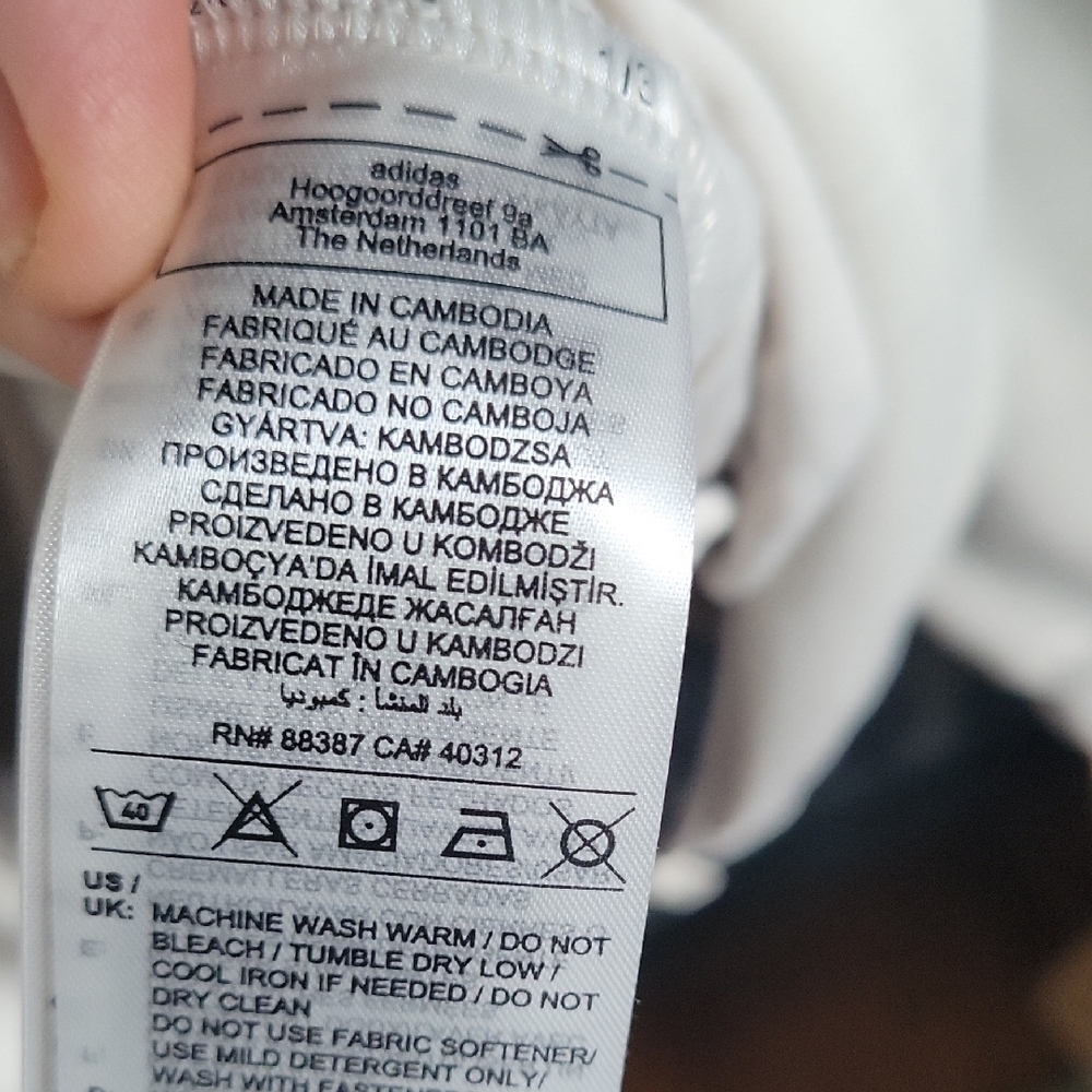 Adidas Off-White Casual Zip Jacket - Picture 9 of 13